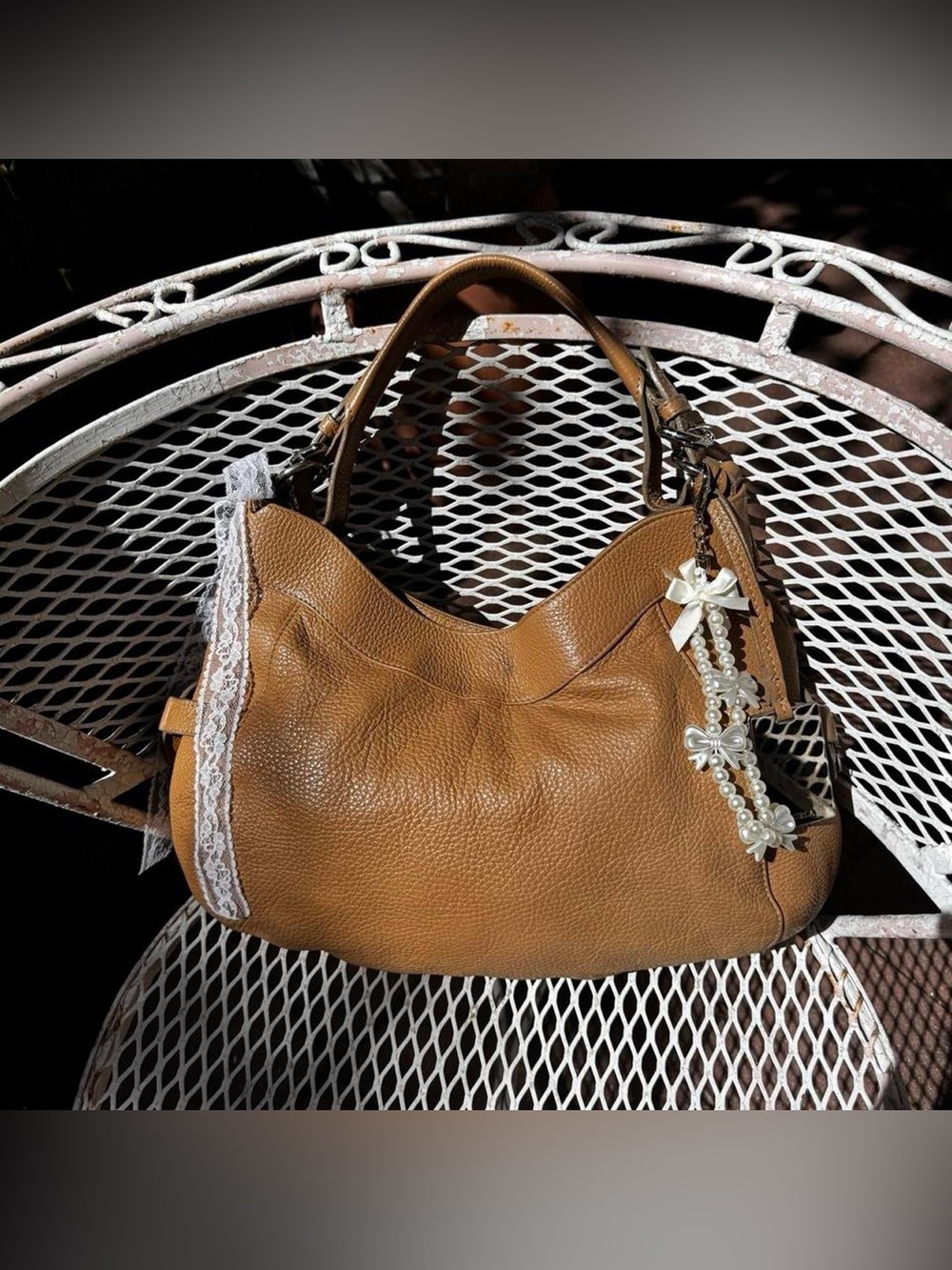 Furla Tan Slouchy Bag